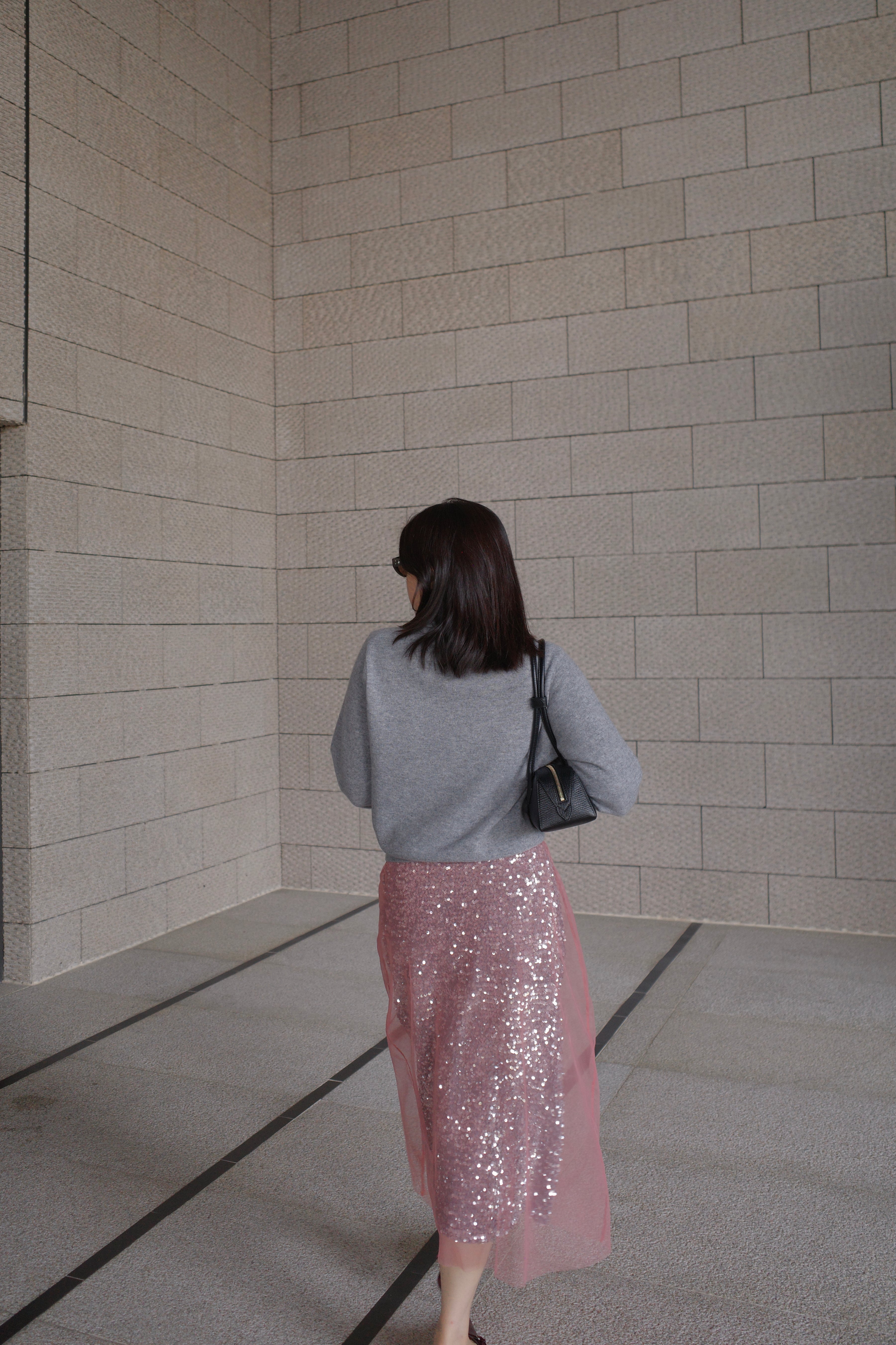 sparkle sheer layer skirt