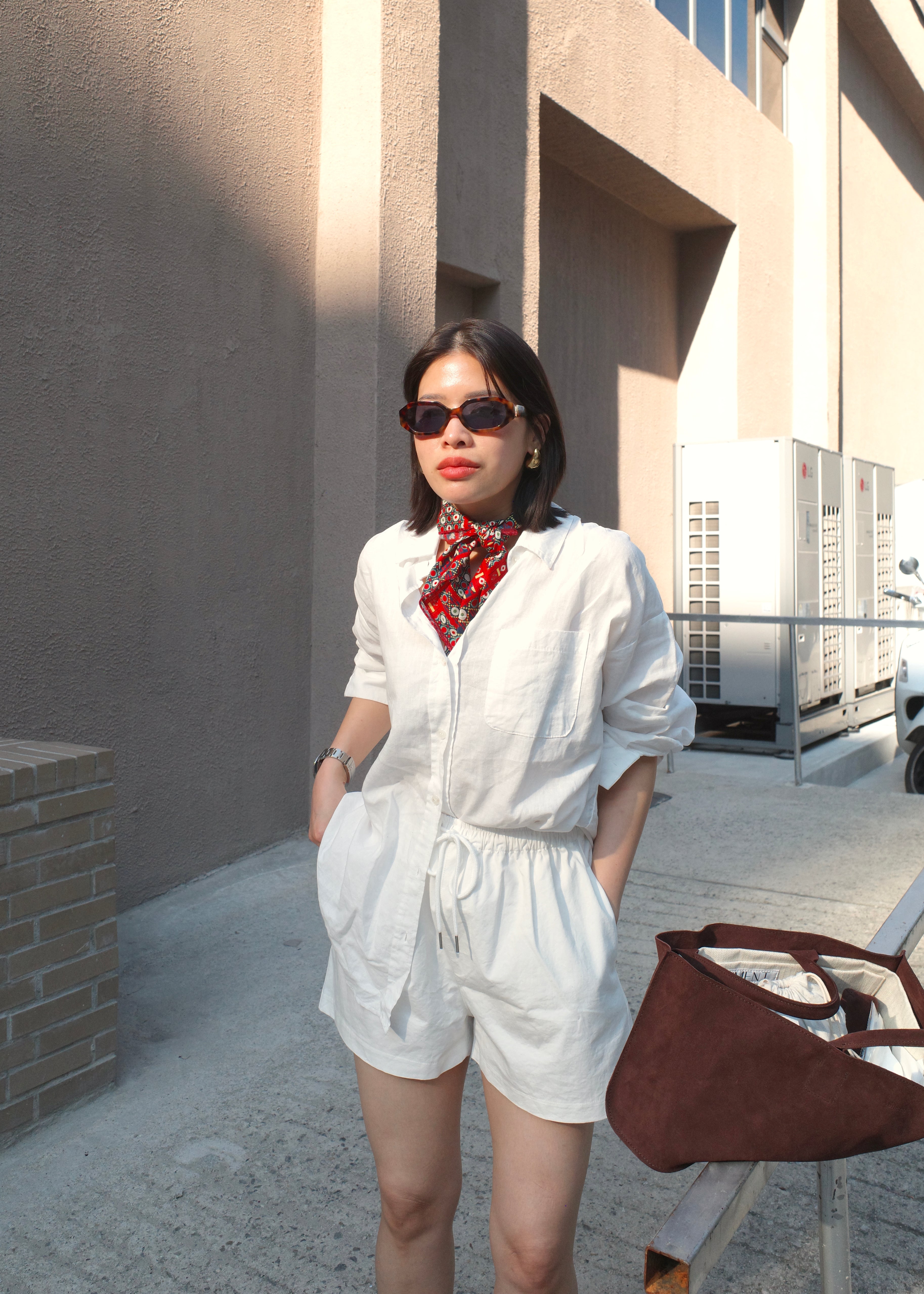 Linen oversized shirt