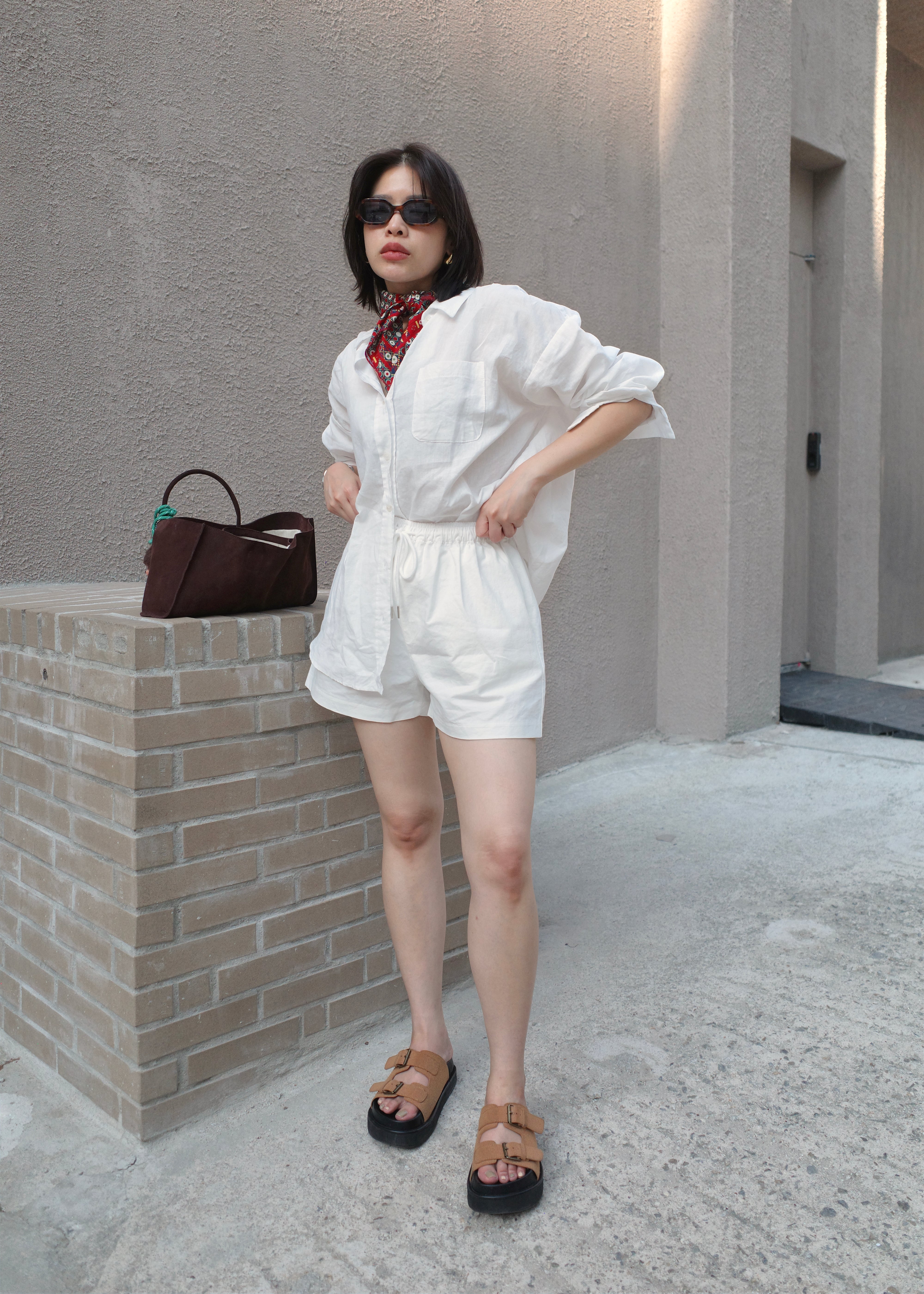 Linen oversized shirt