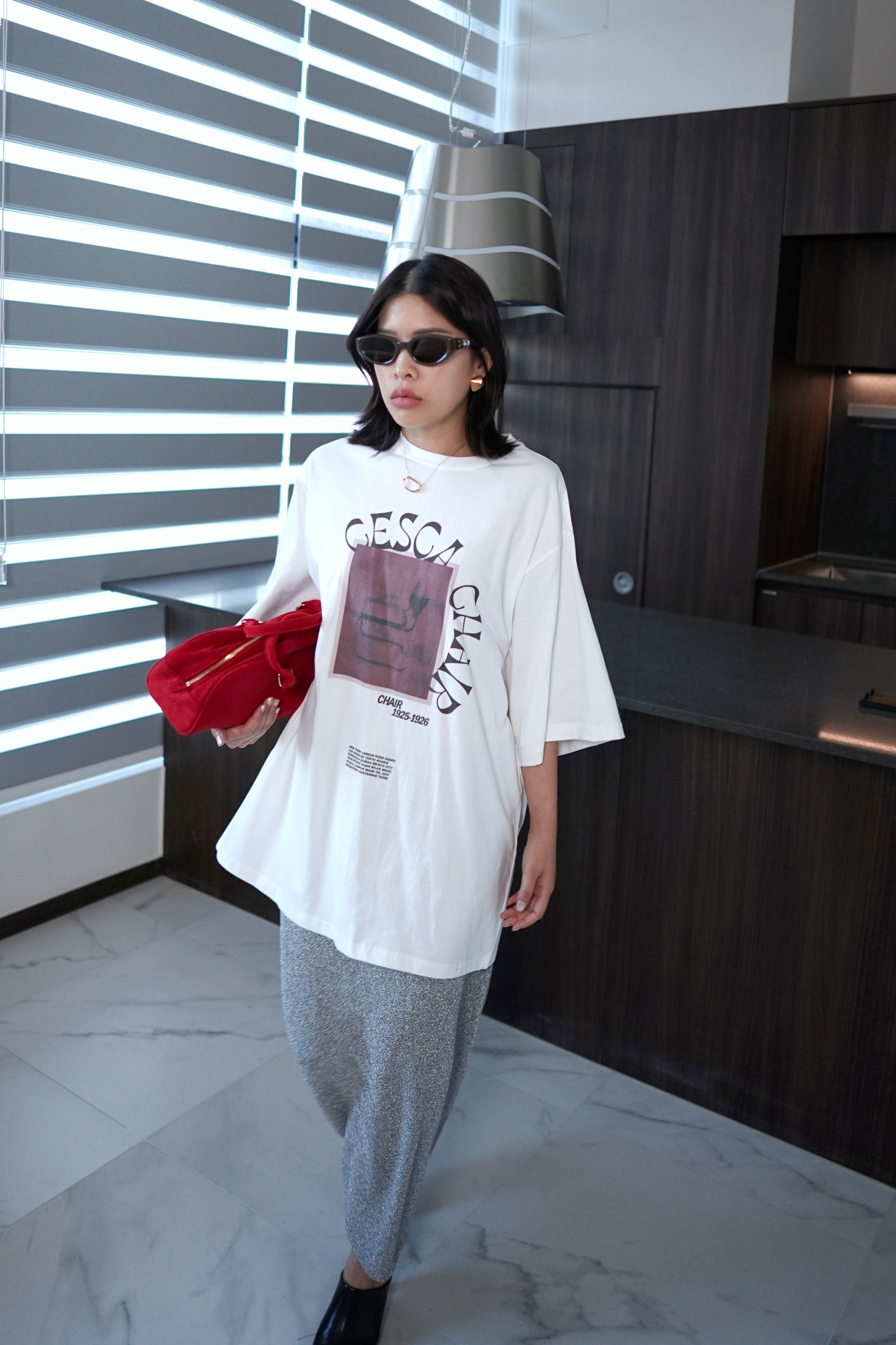 Printed boxy tee