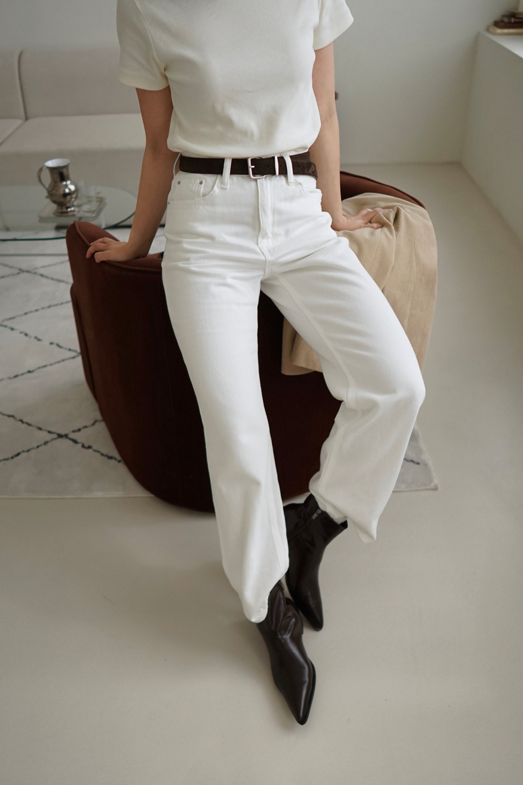 high rise slim soft jeans