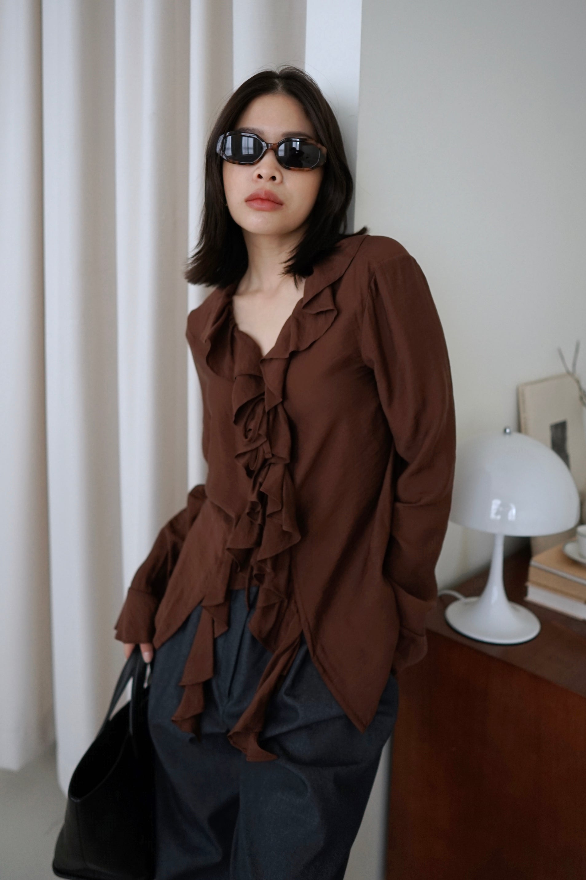 Grossy ruffle blouse