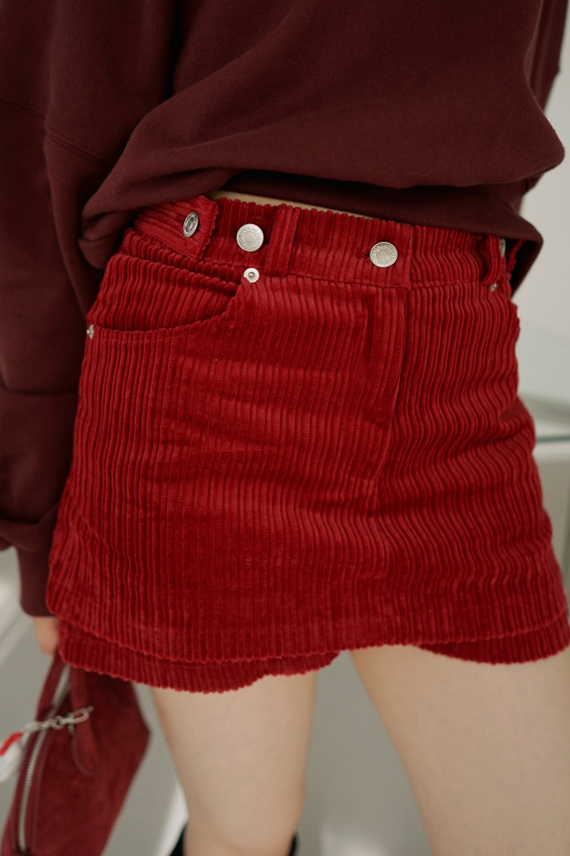 Mantra corduroy mini skorts