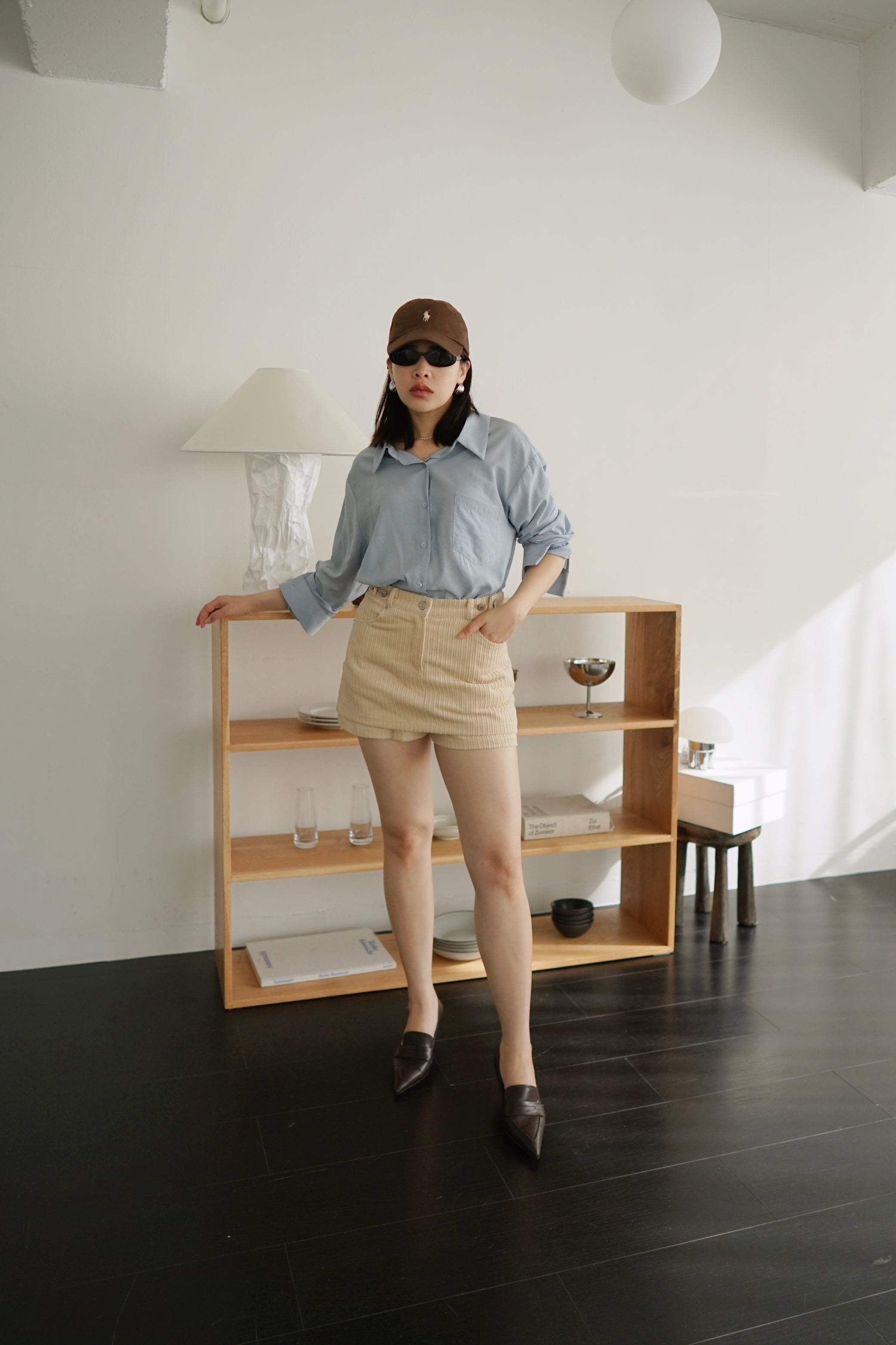 Tansy ribbon collar shirt