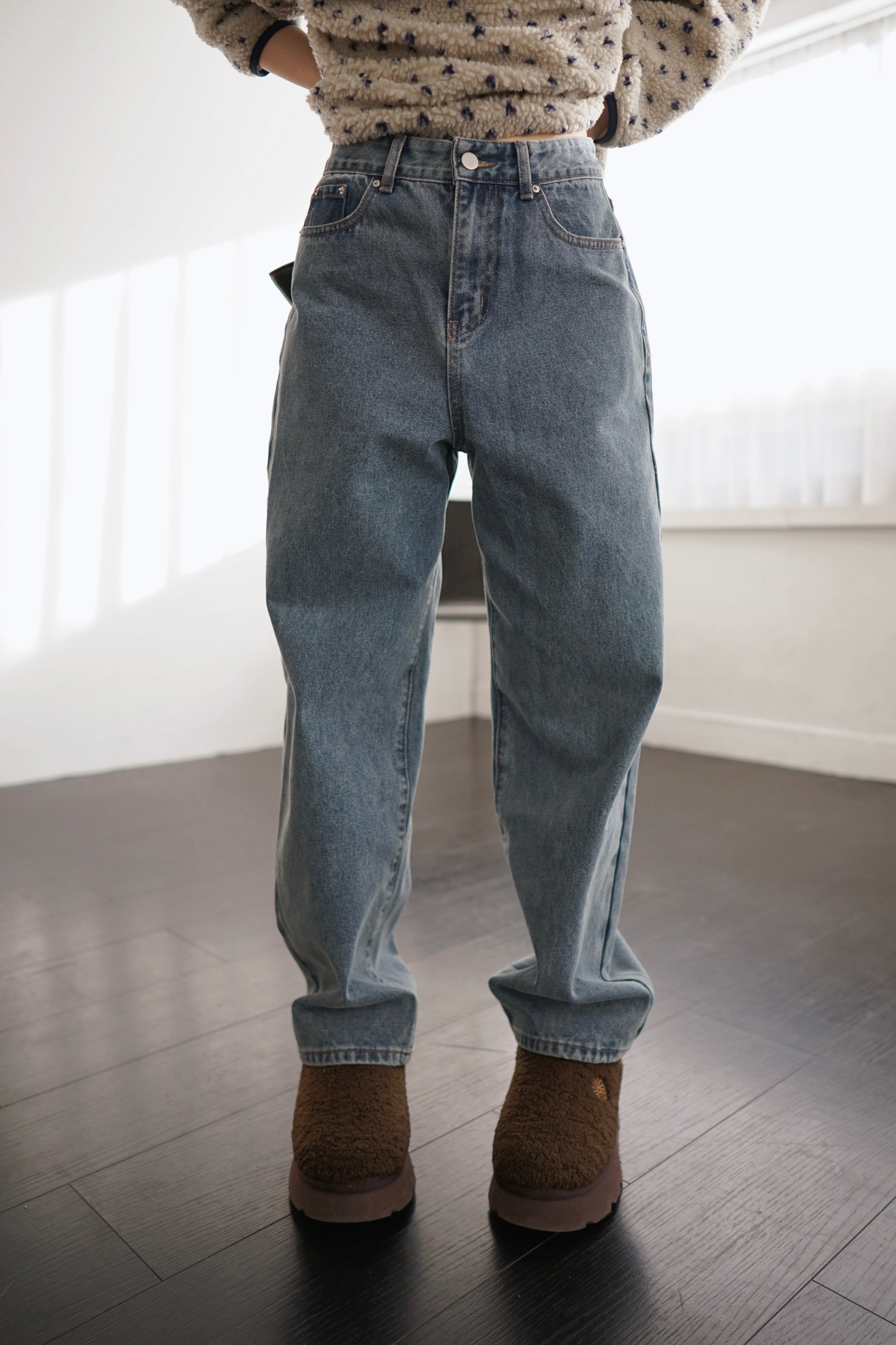 Brylie mid-rise straight leg jeans