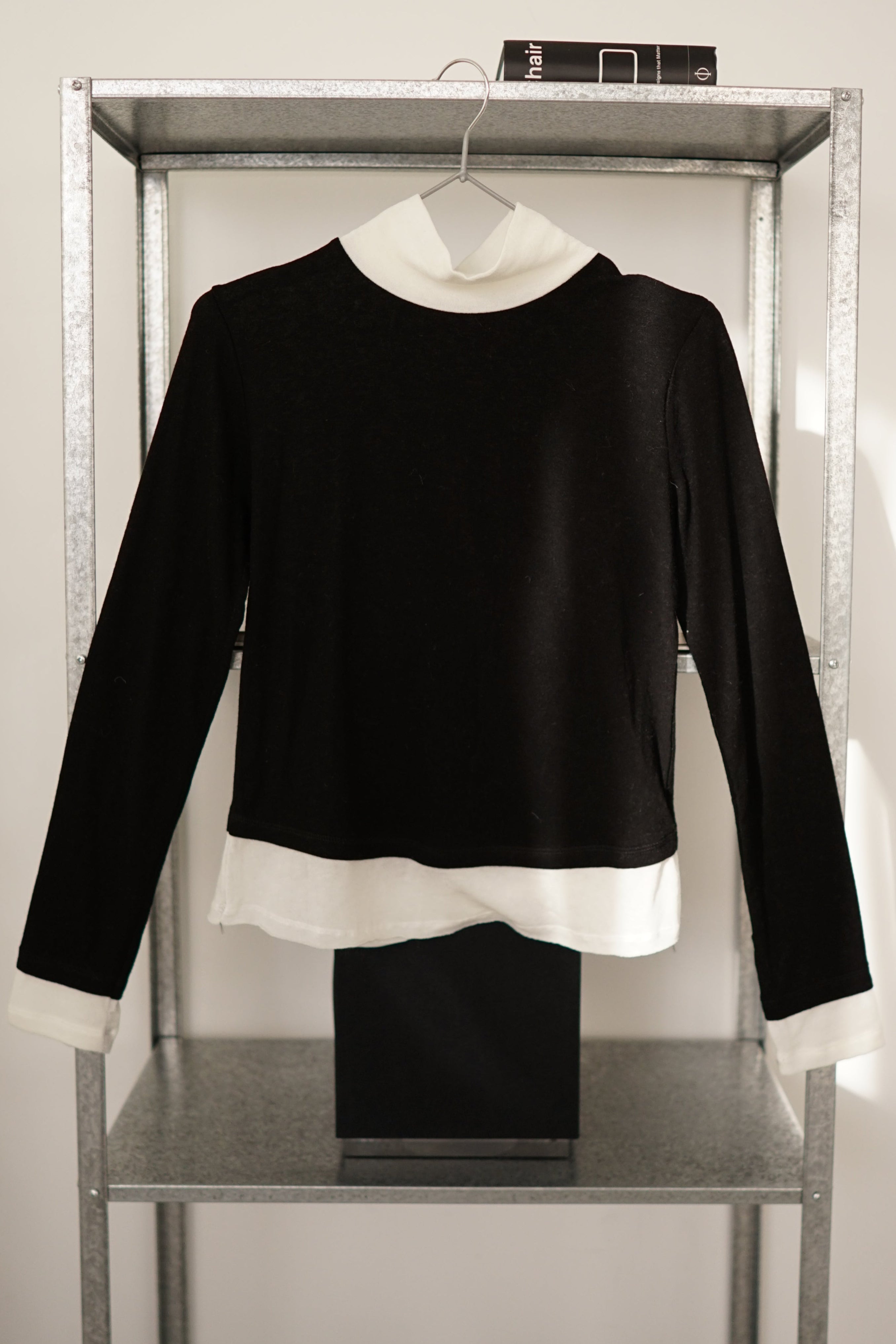 double layer long sleeve curve tee