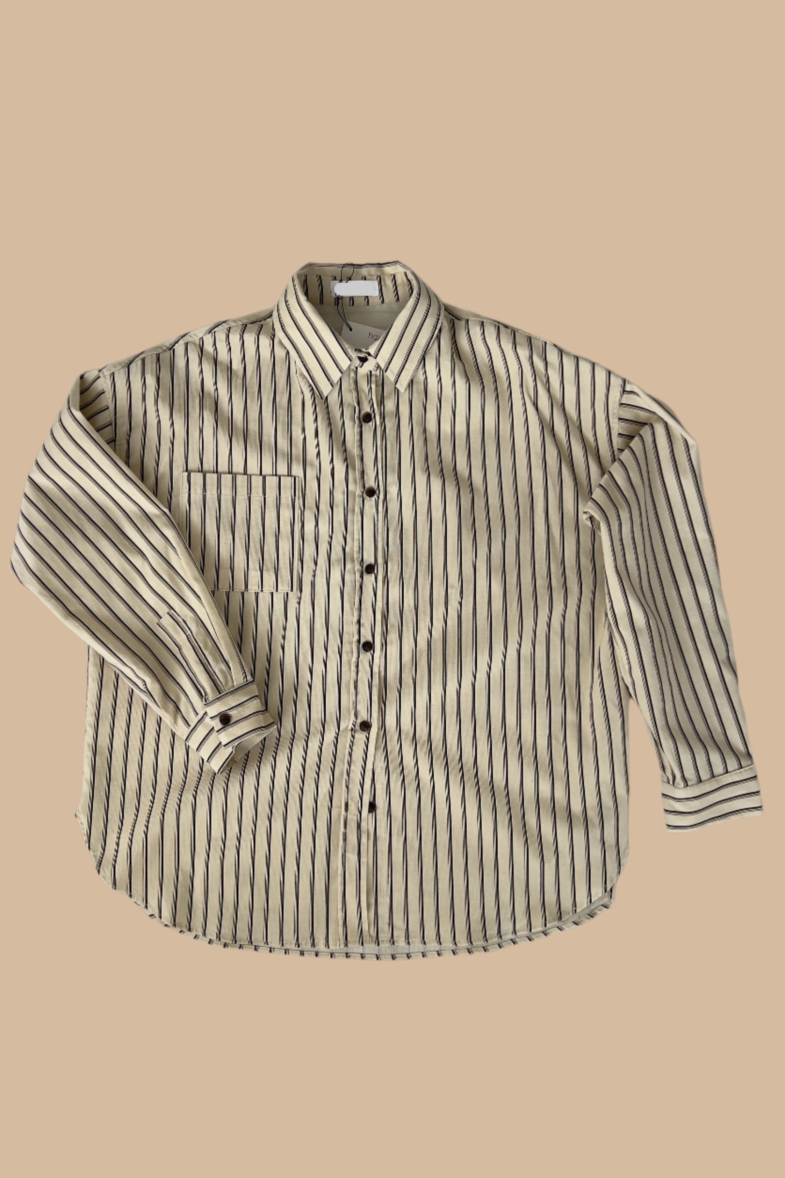 corduroy striped button shirt