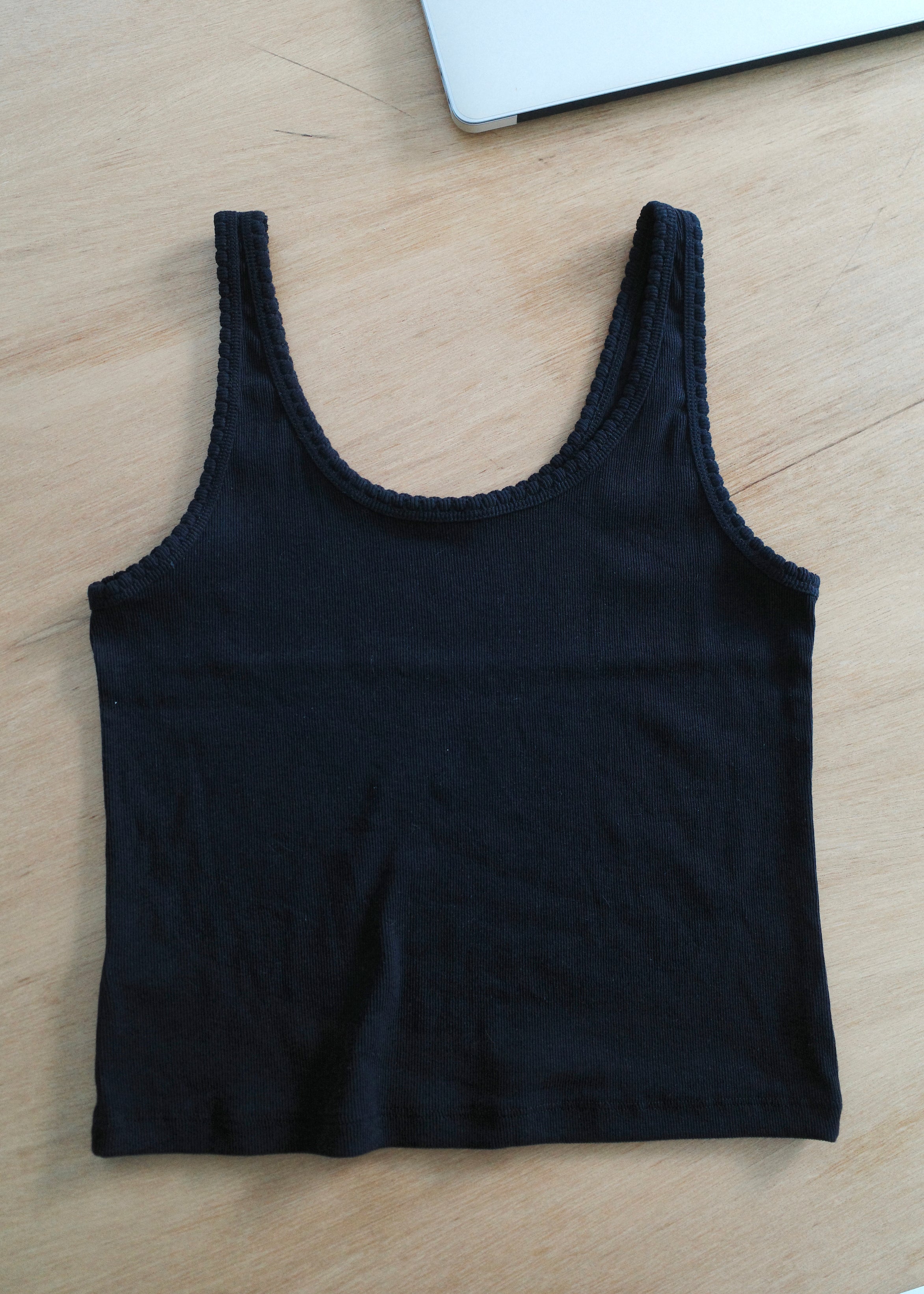 lace edge soft vest