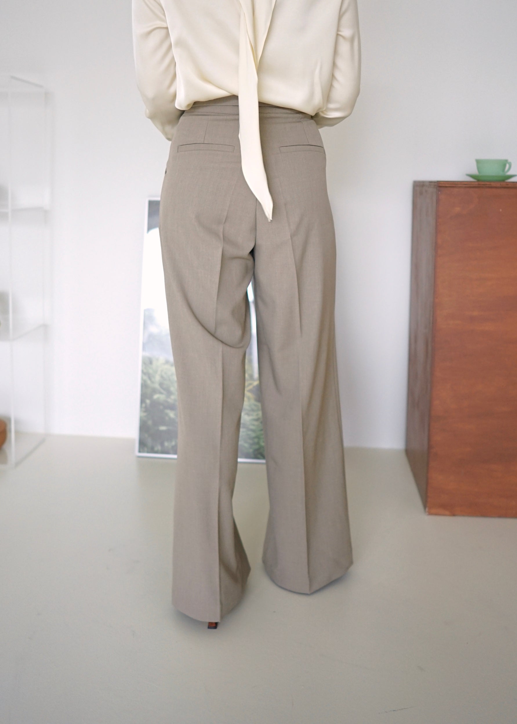 fold-over highrise trousers