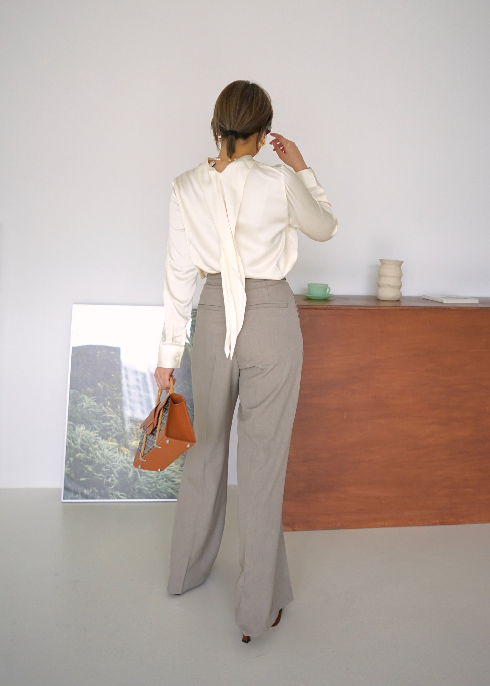 fold-over highrise trousers